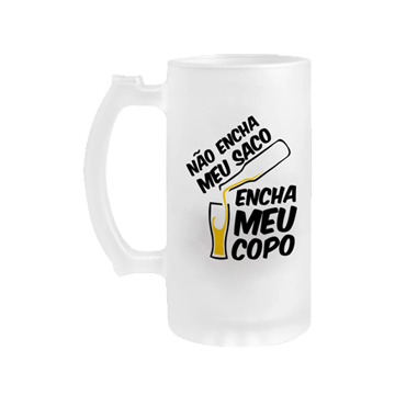 Caneca de Chopp Jateada Personalizada